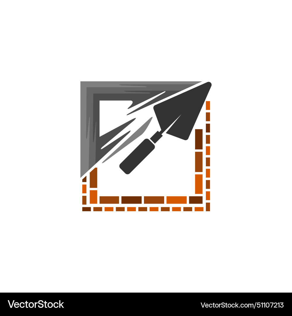Einzigartiges Gips-Logo zu Hause Einzigartiges Gips-Logo zu Hause vektorbild