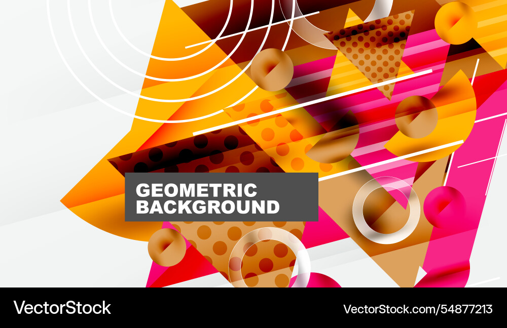 Modern abstract design with overlapping Vector Image
