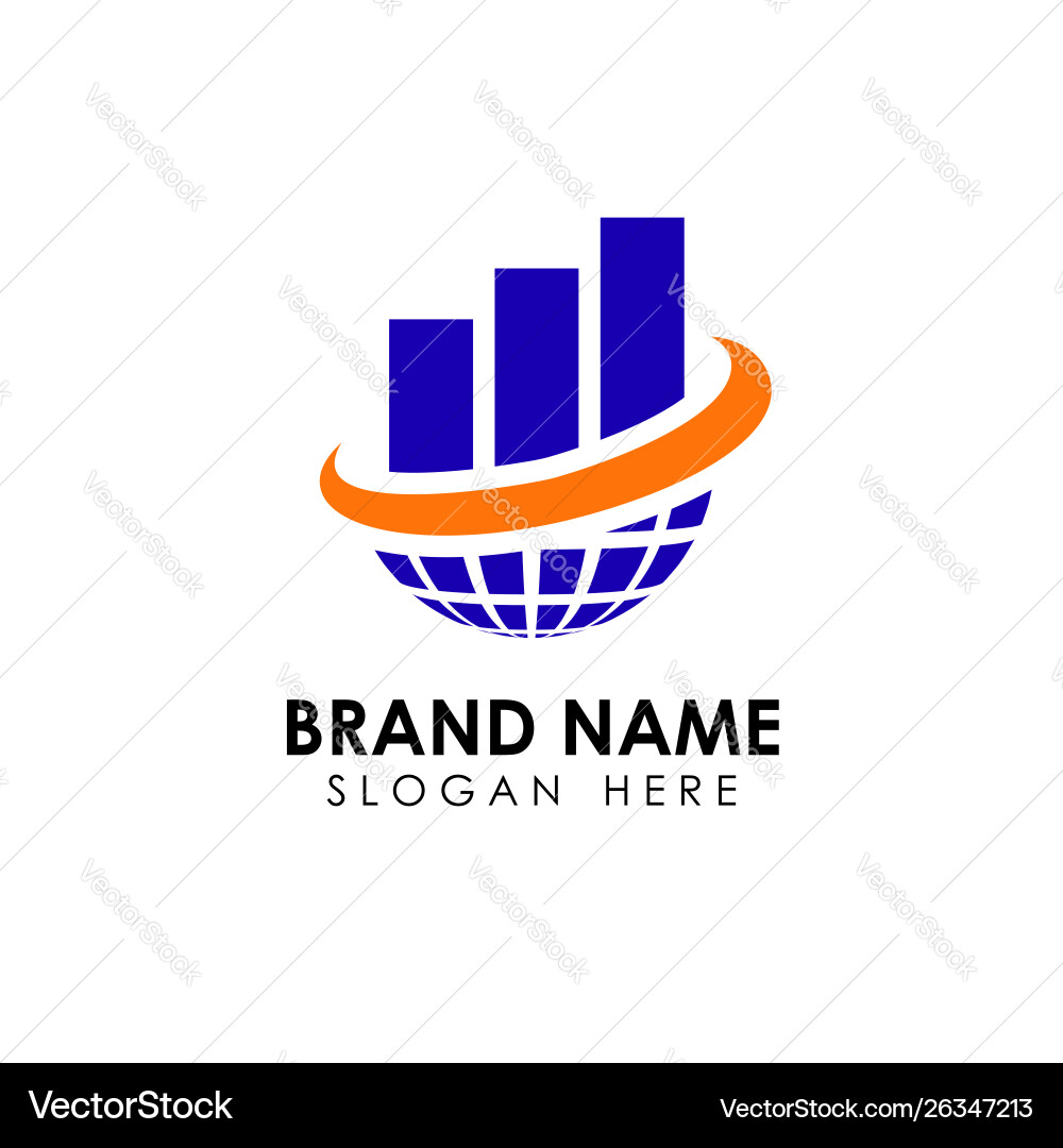 Welthandel Logo Design Vorlage Business Welthandel Logo Design Vorlage Business vektorbild