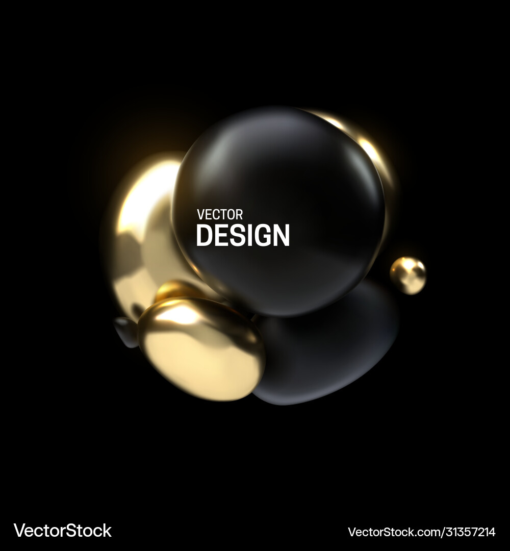 3D Sphere Cluster - Abstract Composition vector image