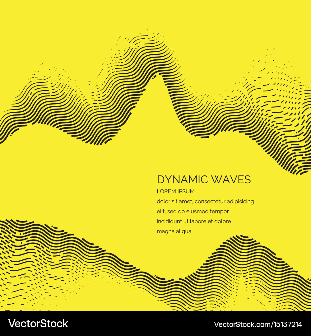 Abstract background with a dynamic waves vector image