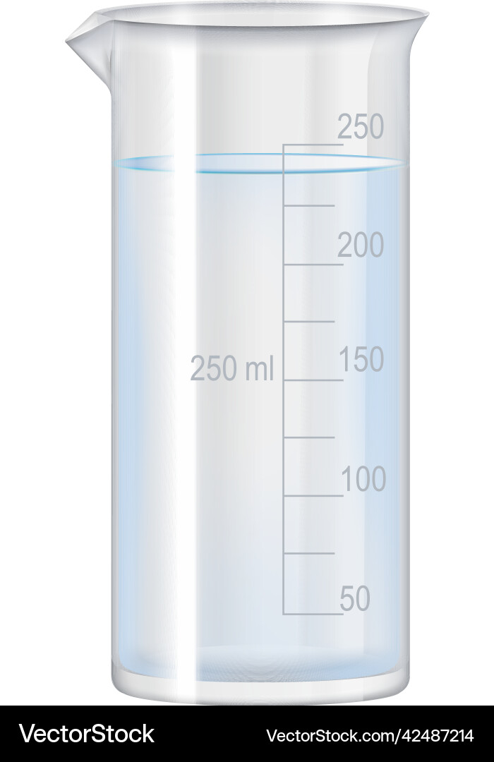 Laboratory measure flask composition vector image