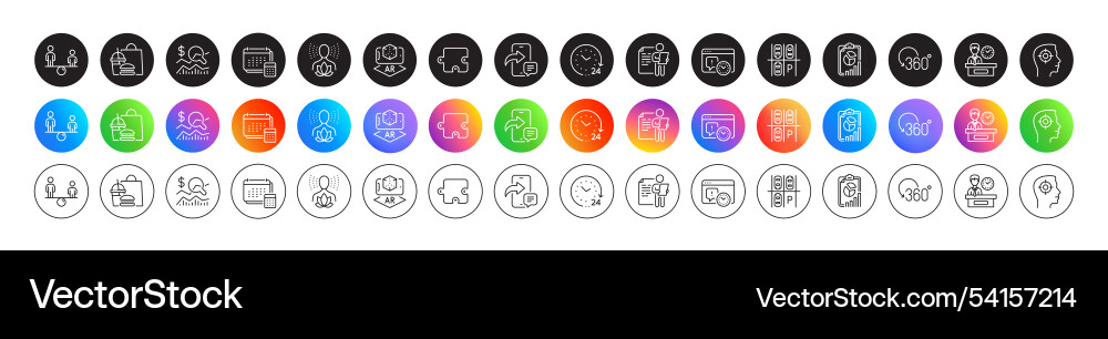 Phone message report and presentation time line vector image