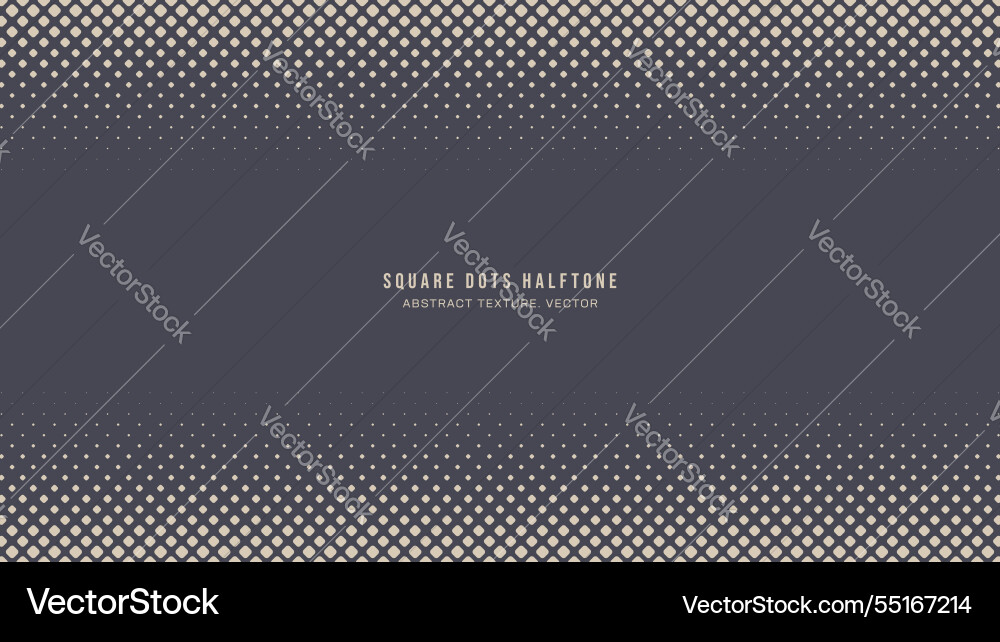 Square rounded dots halftone pattern horizontal Square rounded dots halftone pattern horizontal vector image