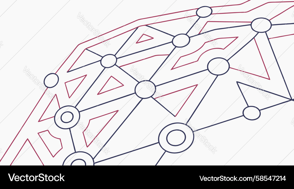 Tech Circuit Pattern Vector Image