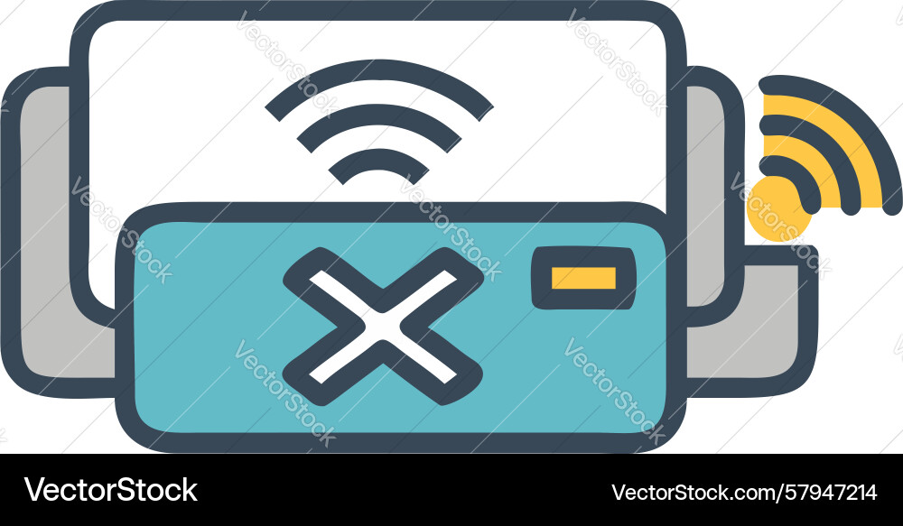 Wireless Connection Error Vector Image