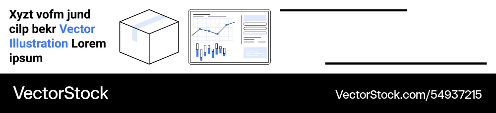 Business analytics bar and line graph data Vector Image