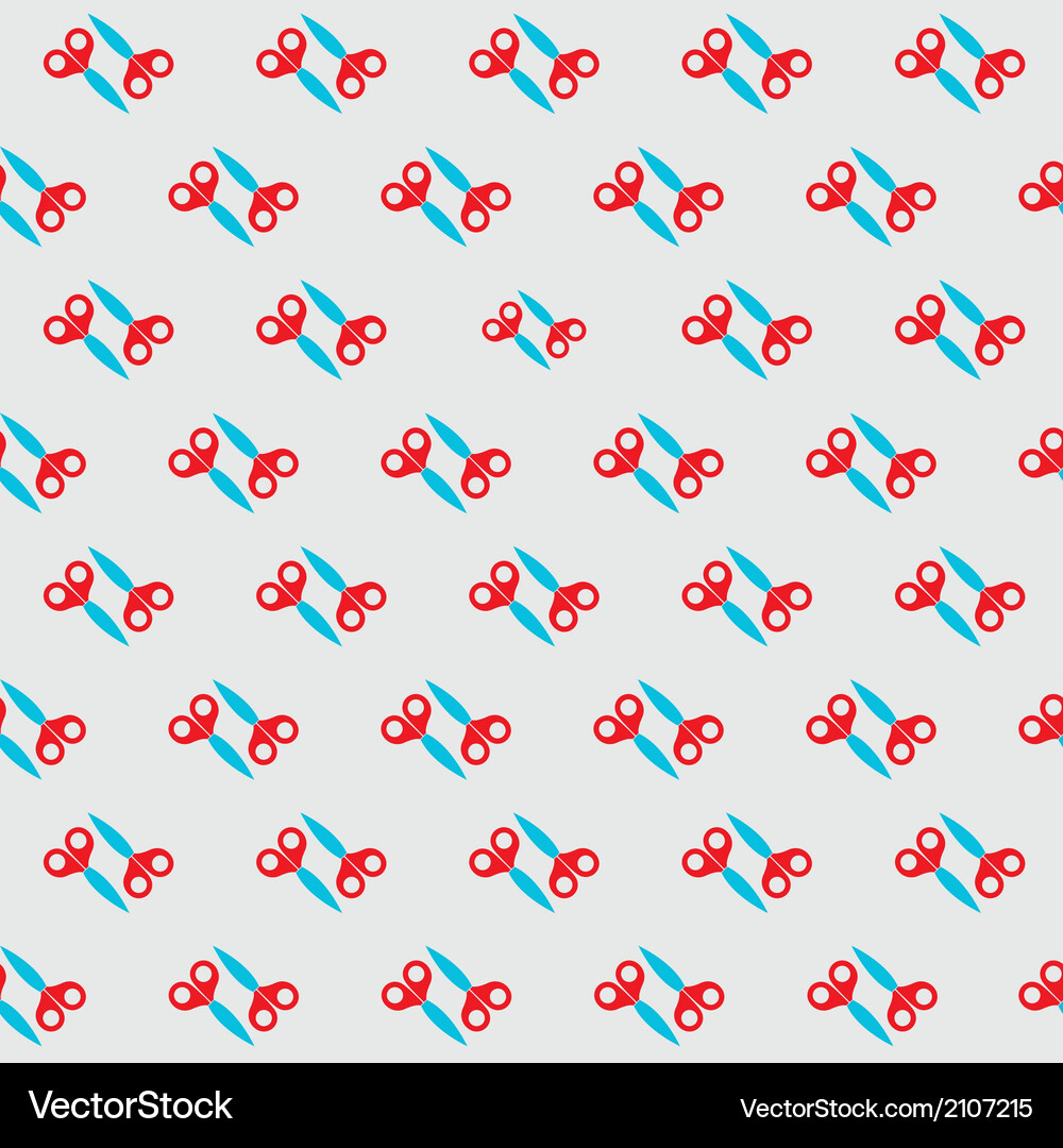 Scissors pattern Vector Image