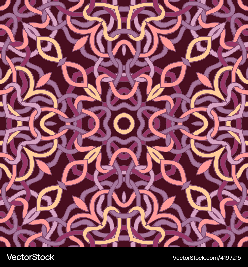 Symmetric seamless pattern Vector Image