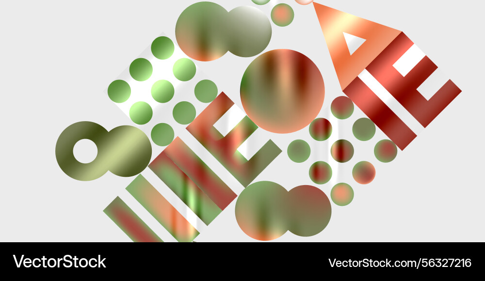 Abstract composition featuring overlapping Abstract composition featuring overlapping vector image