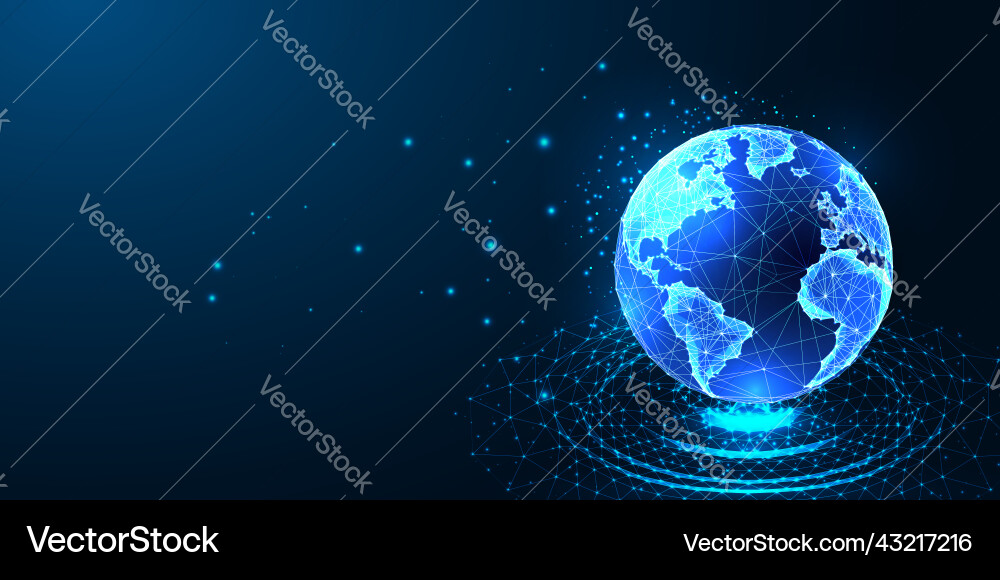 Concept of world water sustainable resources vector image