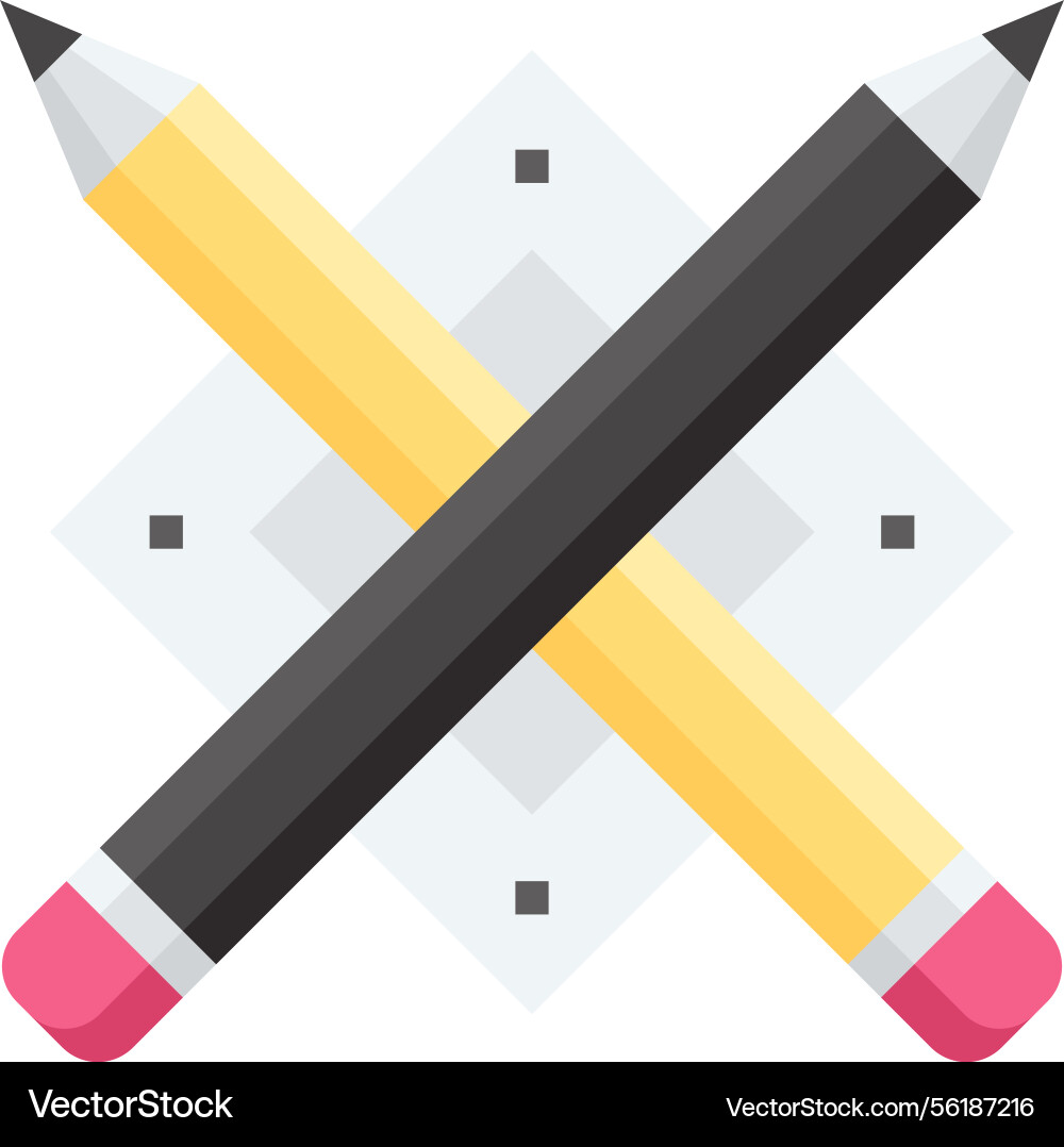 Learning tools flat web icon Learning tools flat web icon vector image