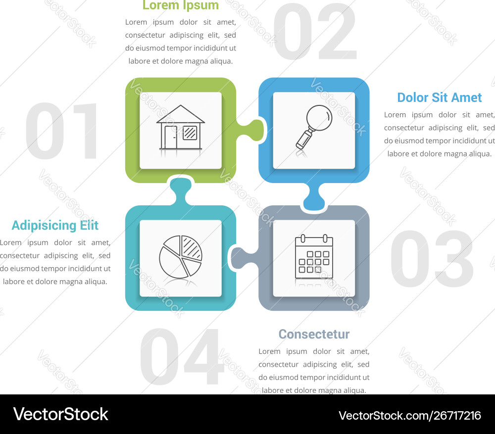 Puzzle infographics