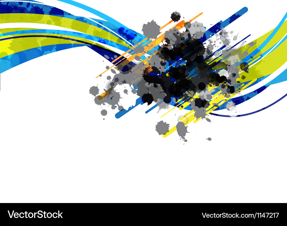 Abstract Line Splash Background vector image