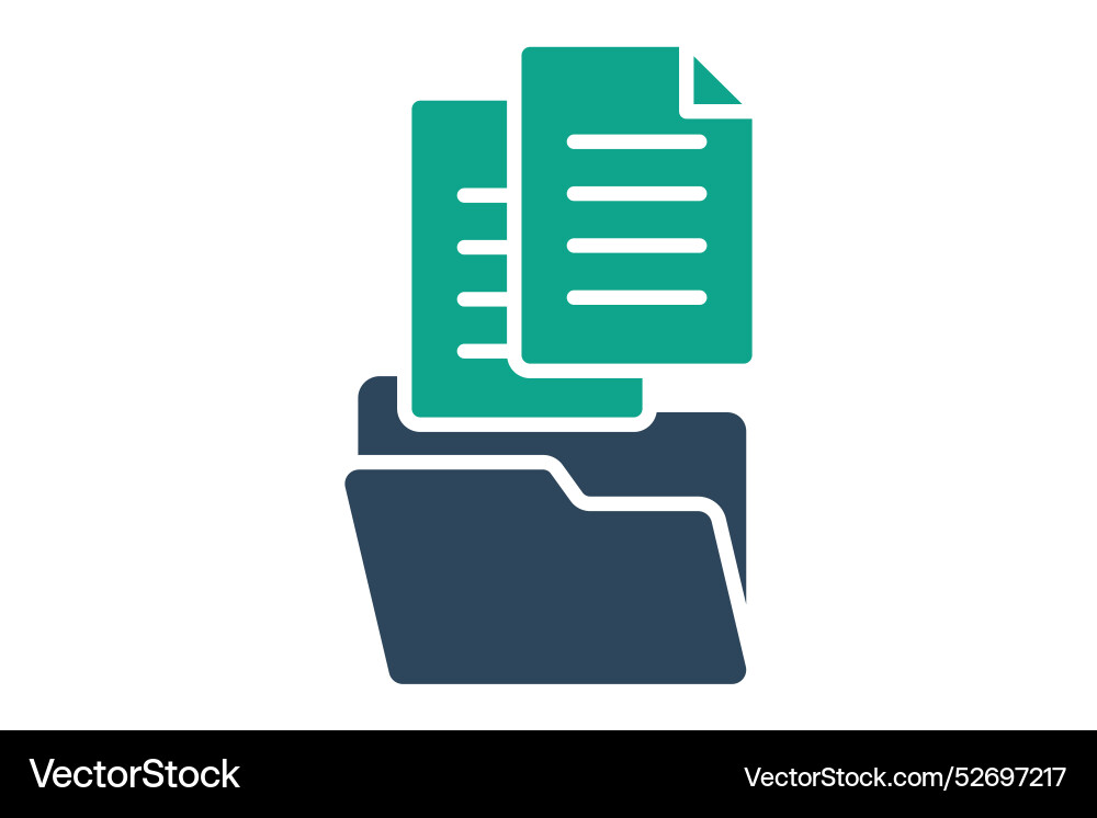 Data collection solid icon Data collection solid icon vector image