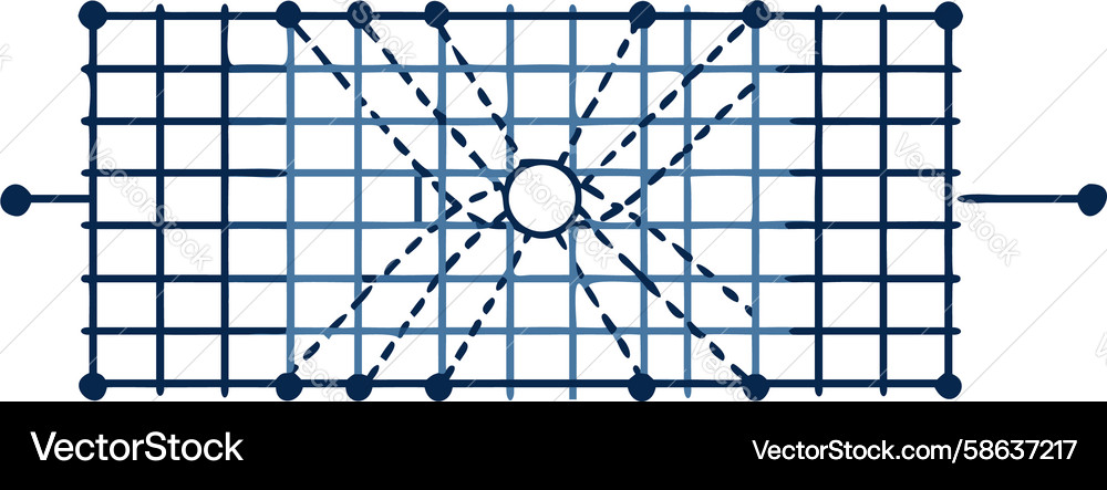 Dynamic Geometric Radial Pattern Vector Image