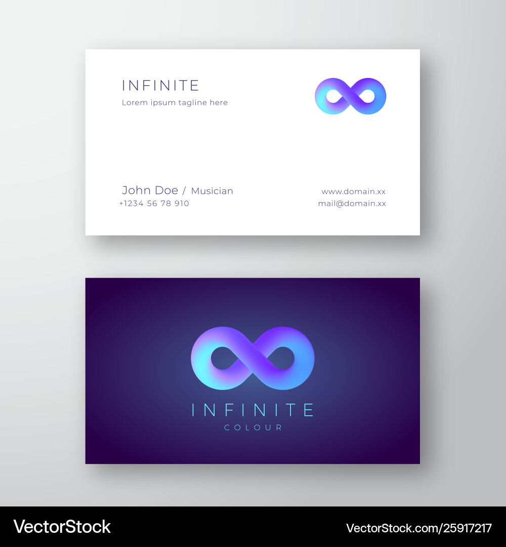 Infinity symbol with modern gradient abstract Infinity symbol with modern gradient abstract vector image