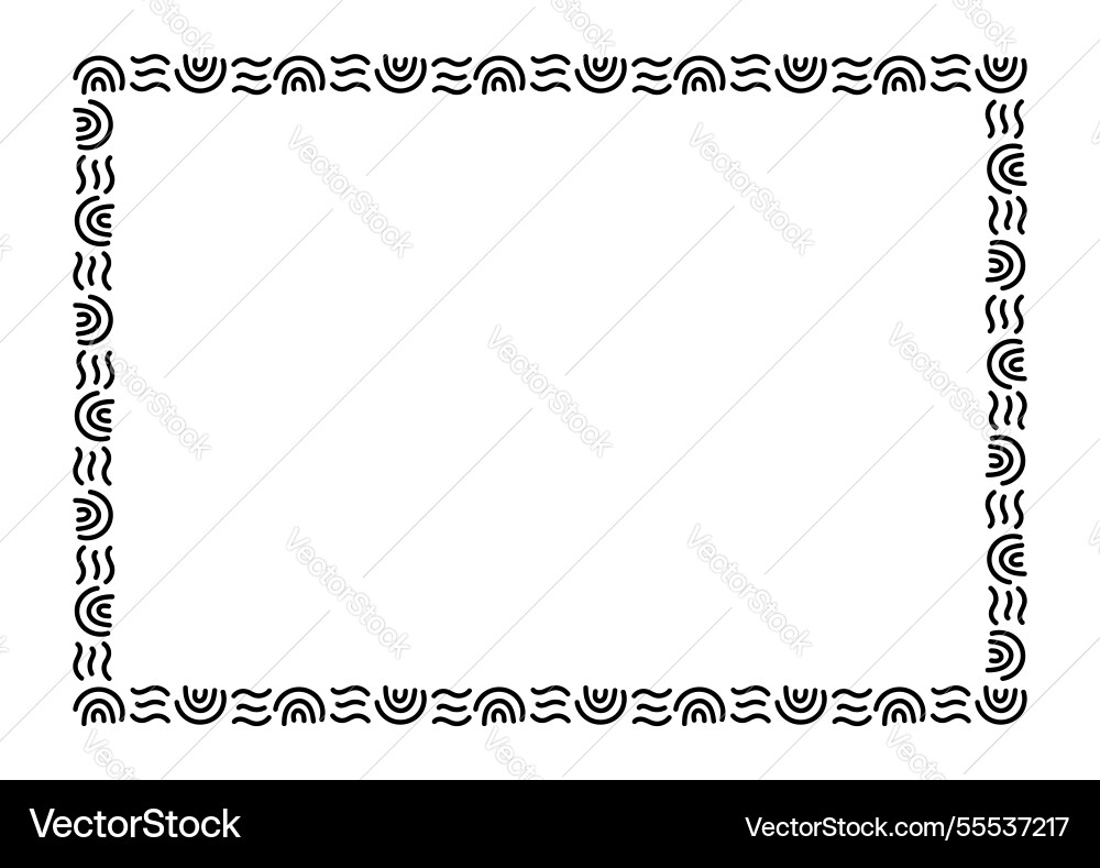 Rectangle a4 frame border graphic simple Rectangle a4 frame border graphic simple Vector Image