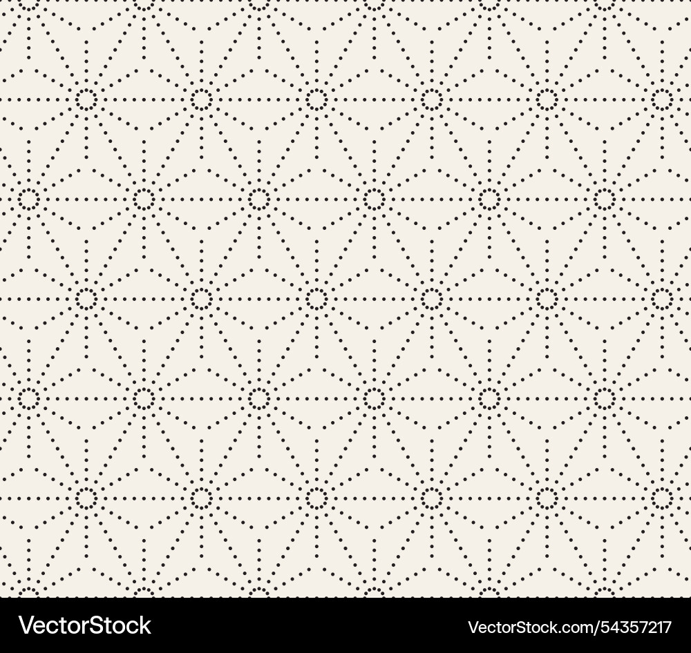 Seamless pattern repeating geometric elements vector image