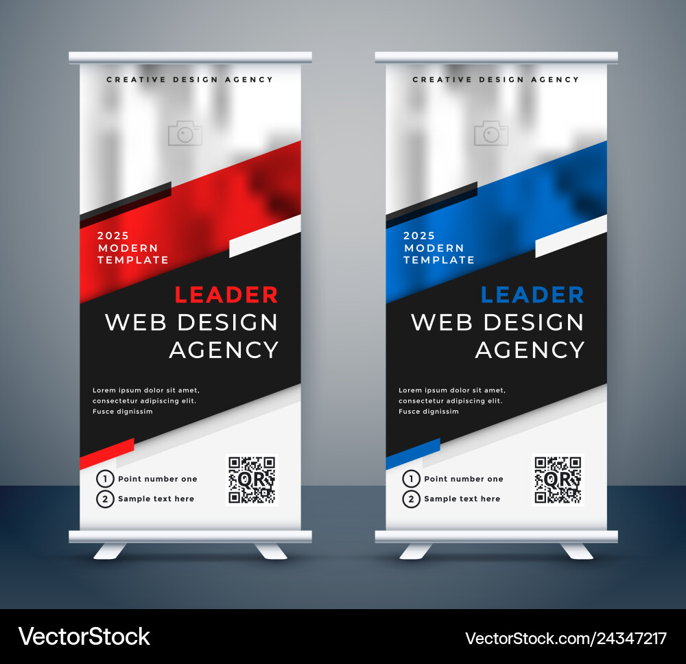 Standee Design für Ihre Geschäftspräsentation Standee Design für Ihre Geschäftspräsentation vektorbild
