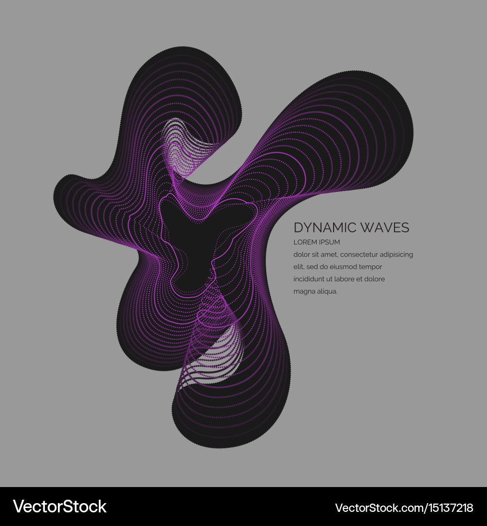 Dynamic Color Wave Background vector image