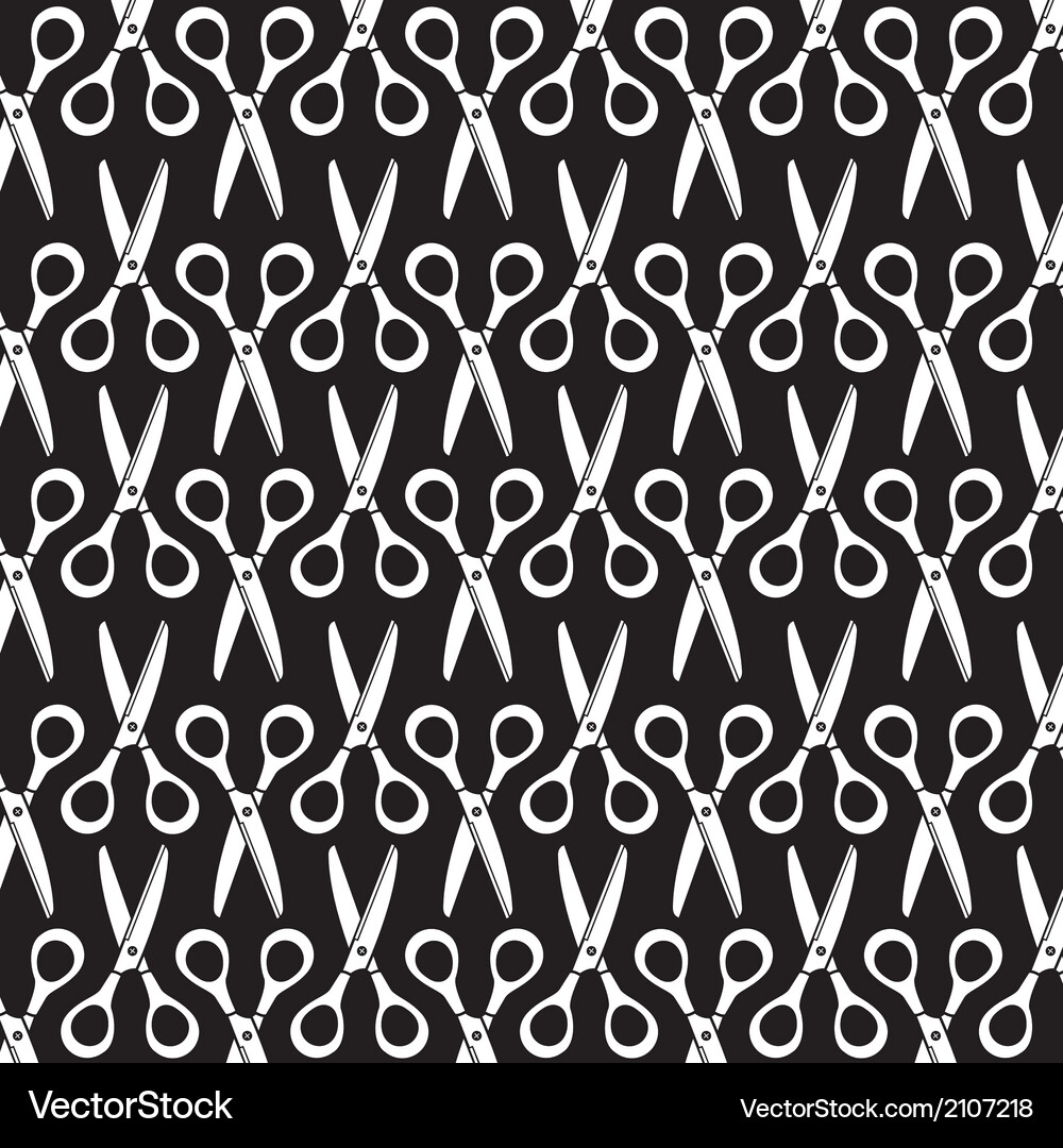 Scissors Cut Pattern Vector Image