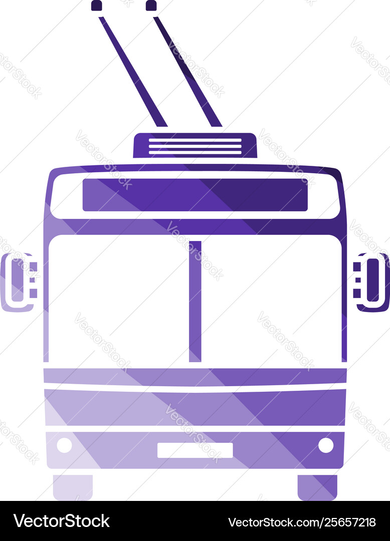 Trolleybus icon front view Vector Image