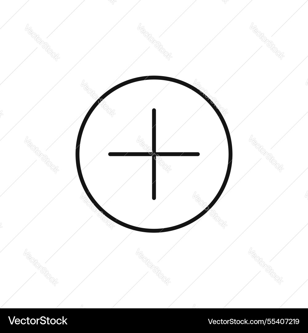 Add icon simple thin line Add icon simple thin line vector image