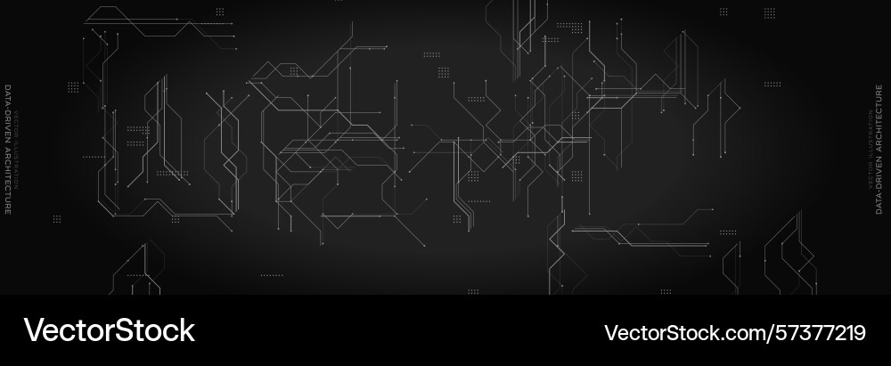 Data architecture background with circuit lines Data architecture background with circuit lines vector image