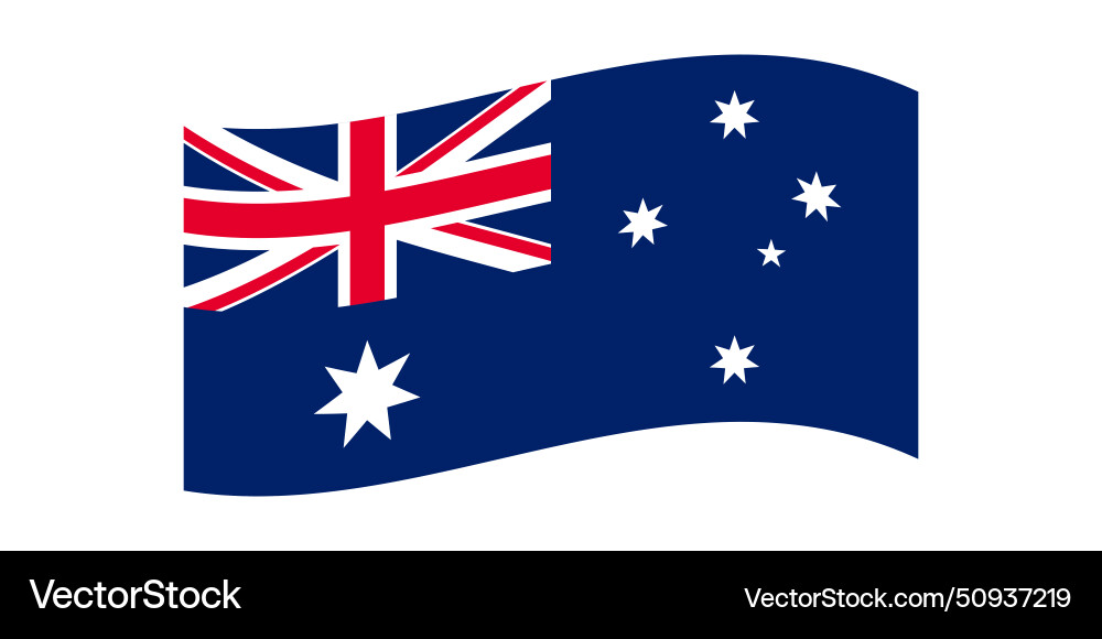 Flag of australia australian national symbol in Vector Image Flag of australia australian national symbol in Vector Image