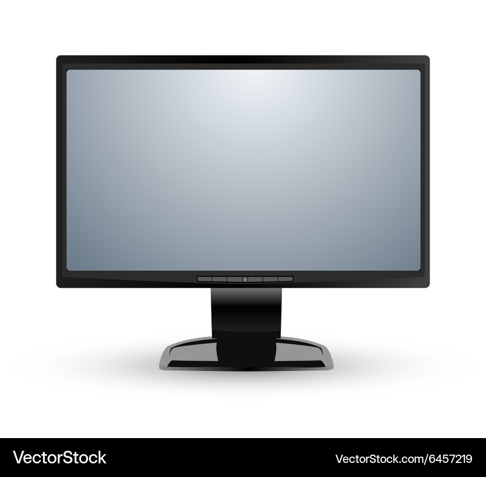 Isolierte Computer Monitor Anzeige vektorbild