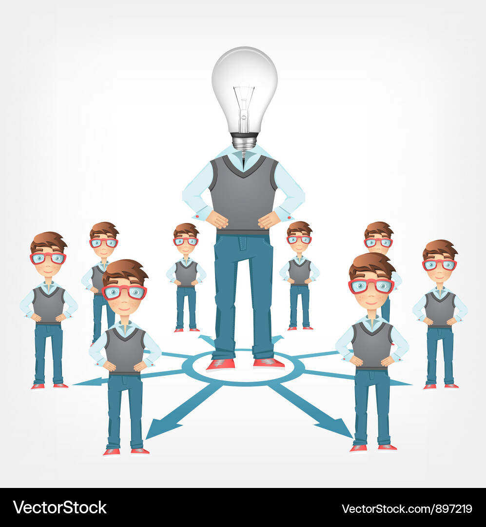 Network Connection Concepts Vector Image
