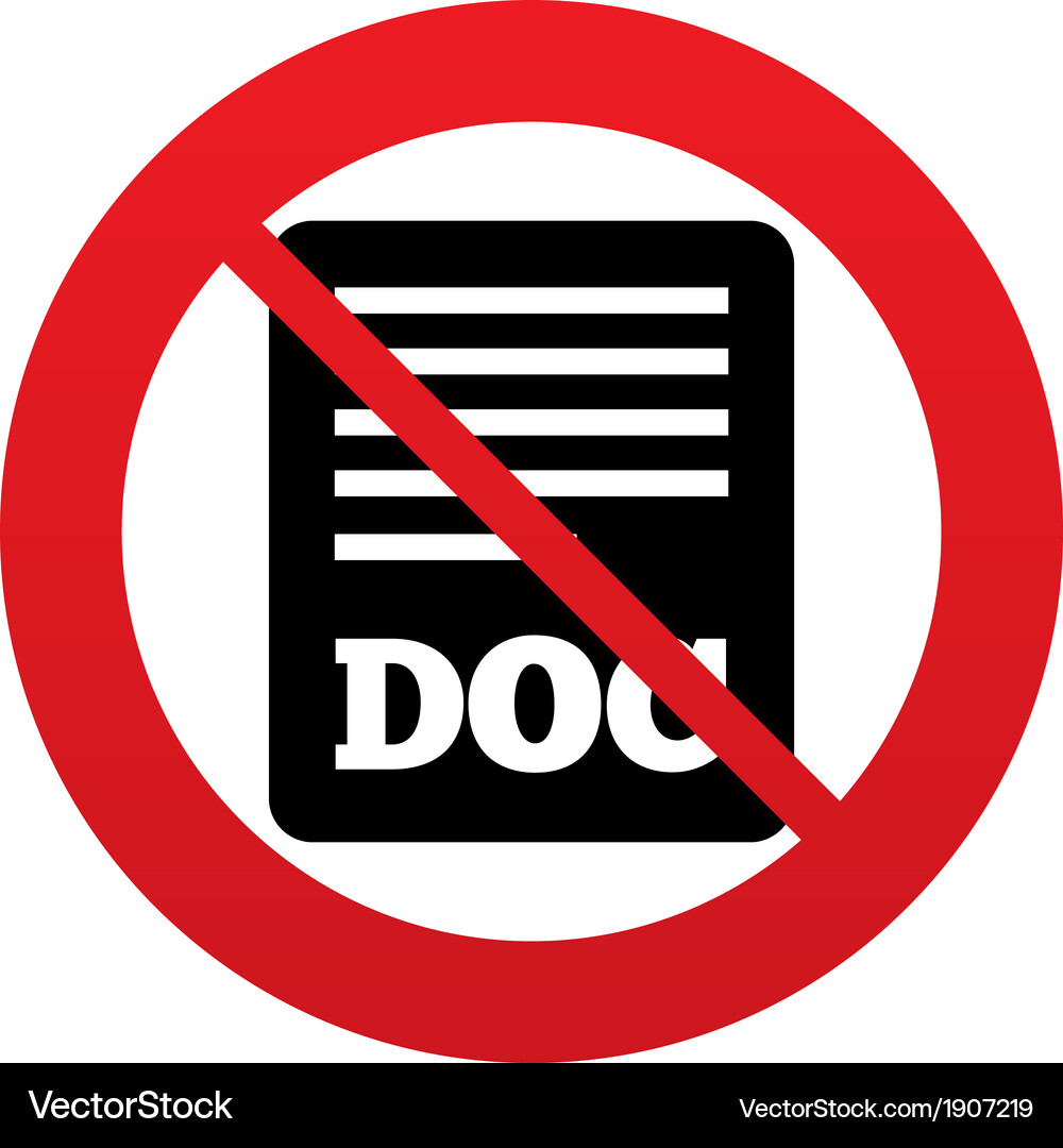No file document icon download doc button Vector Image