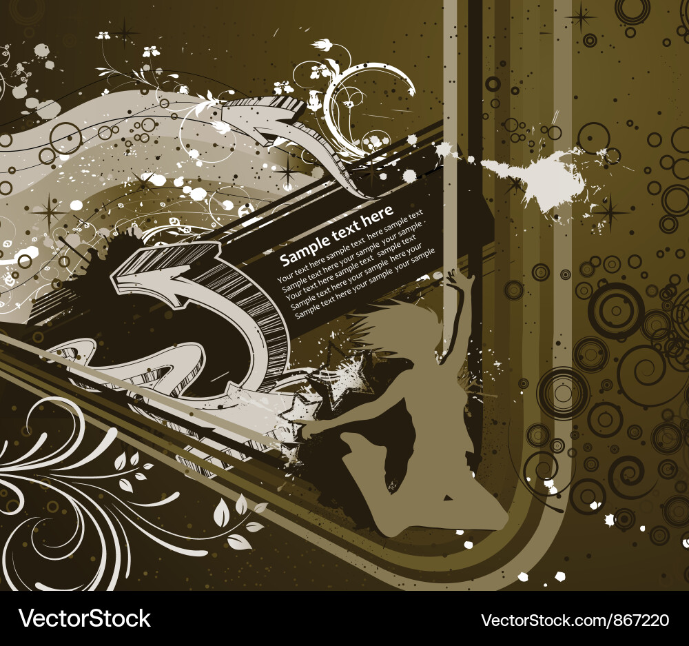 Abstract background with 3d arrows vector image