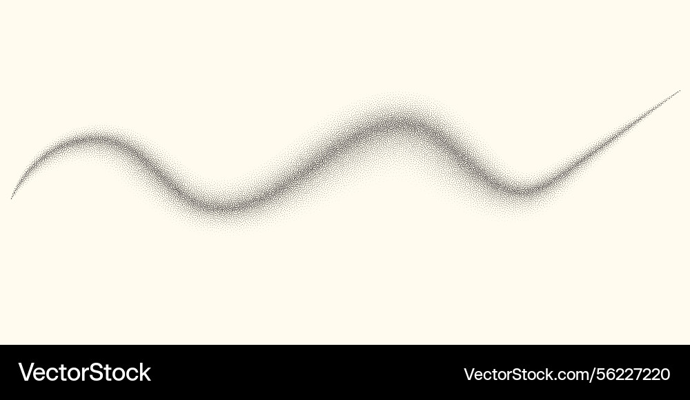 Dotwork wave pattern background black Dotwork wave pattern background black vector image