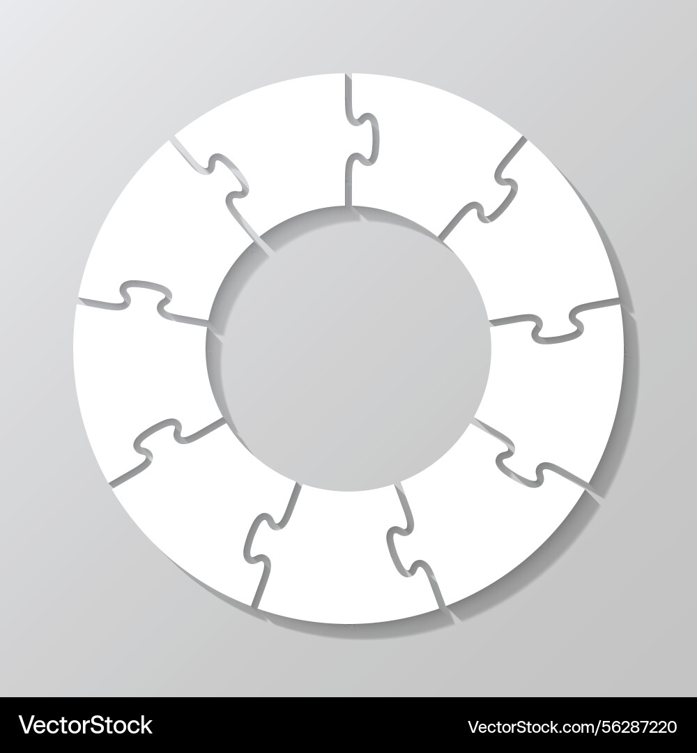 Scheme of circular thinking game puzzle grid Scheme of circular thinking game puzzle grid vector image