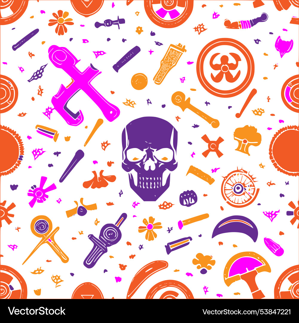 Graveyard abstract pattern seamless Graveyard abstract pattern seamless Vector Image