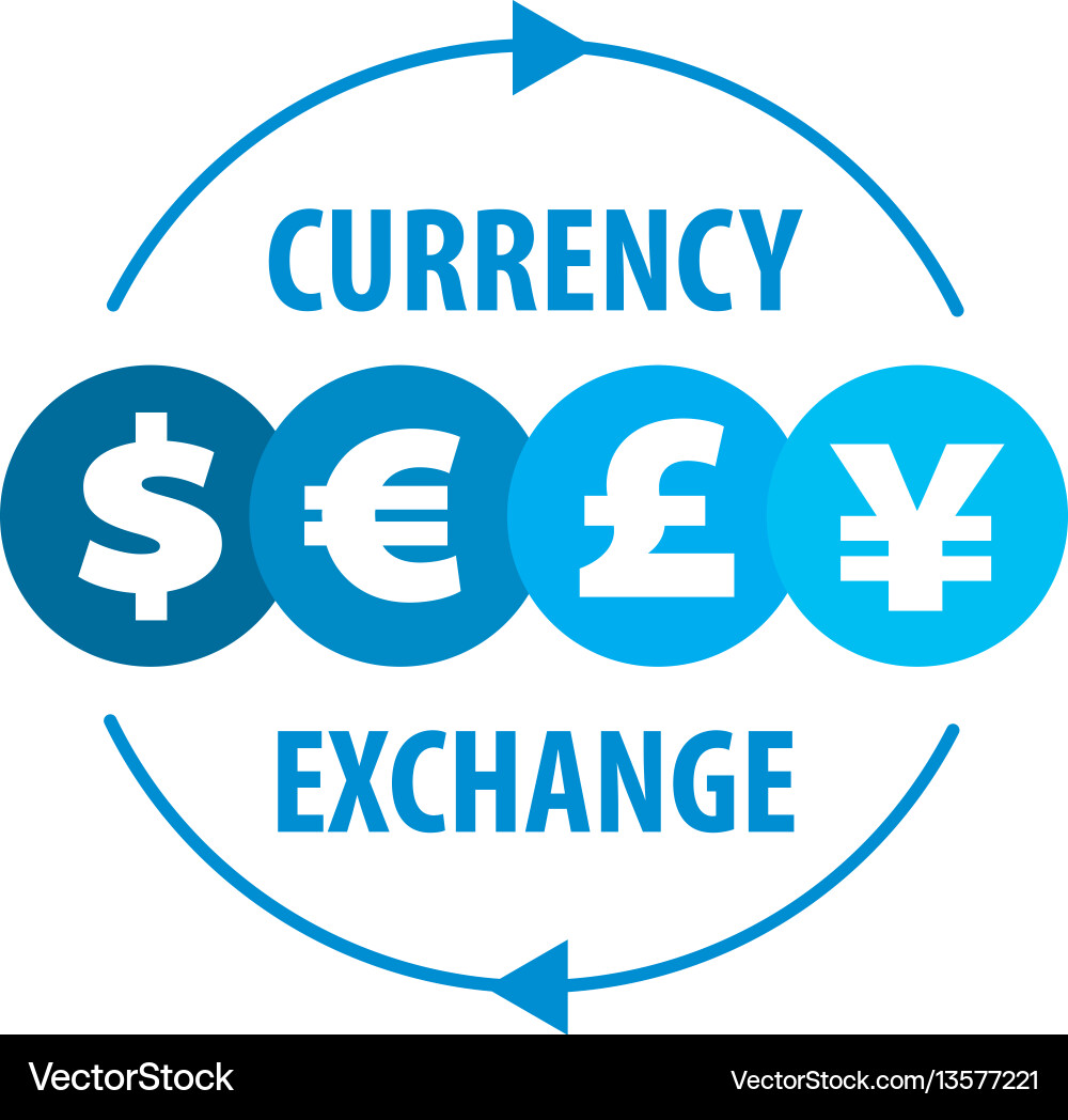 Logo currency exchange Logo currency exchange vector image