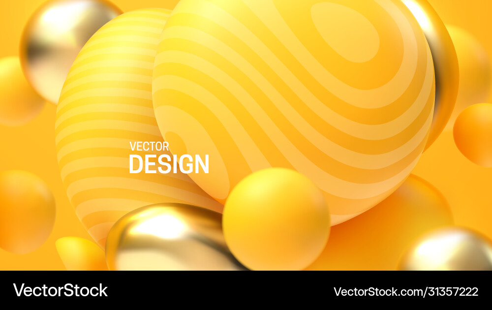 Abstract background with dynamic 3d spheres Abstract background with dynamic 3d spheres vector image