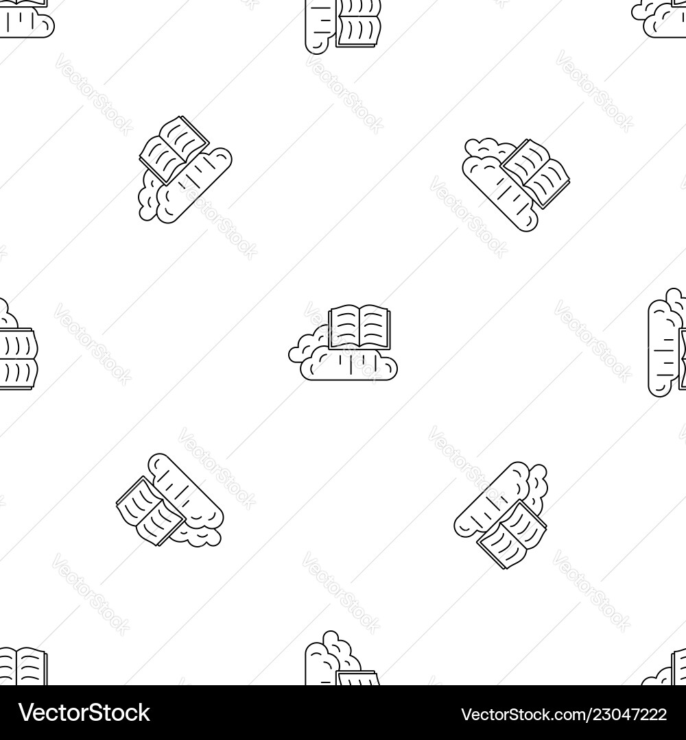 Cloud reading pattern seamless Cloud reading pattern seamless vector image