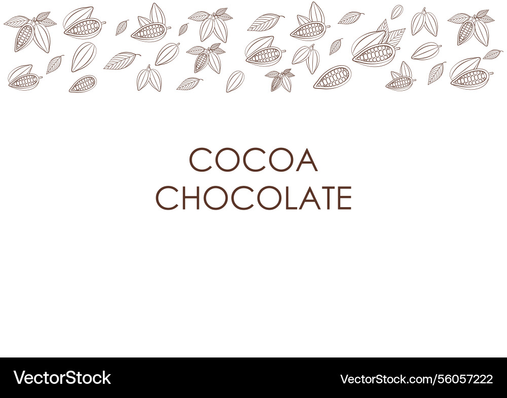 Cocoa template frame Vector Image