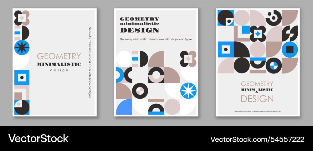 Geometry minimalistic posters set patterns Geometry minimalistic posters set patterns vector image