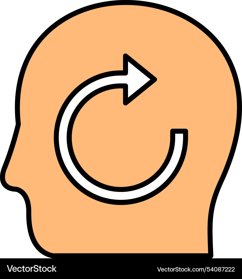 Refresh line filled icon design Vector Image