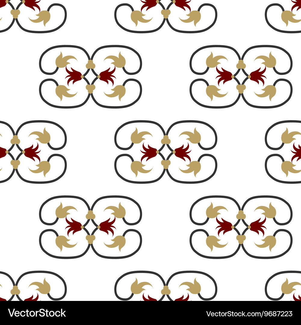 Damask seamless pattern background elegant Vector Image