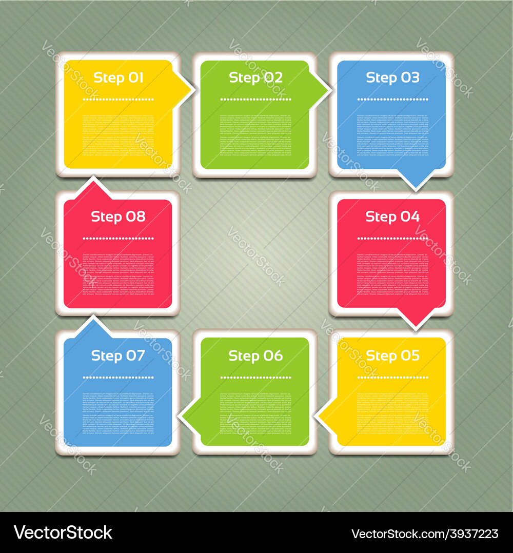 Progress background product choice or version Vector Image