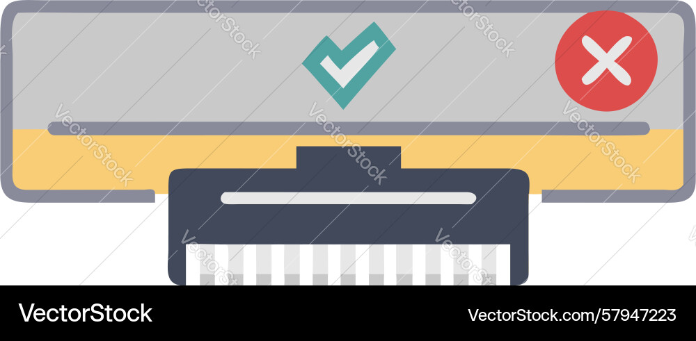Router Connection Status: Checkmark & Cross Vector Image