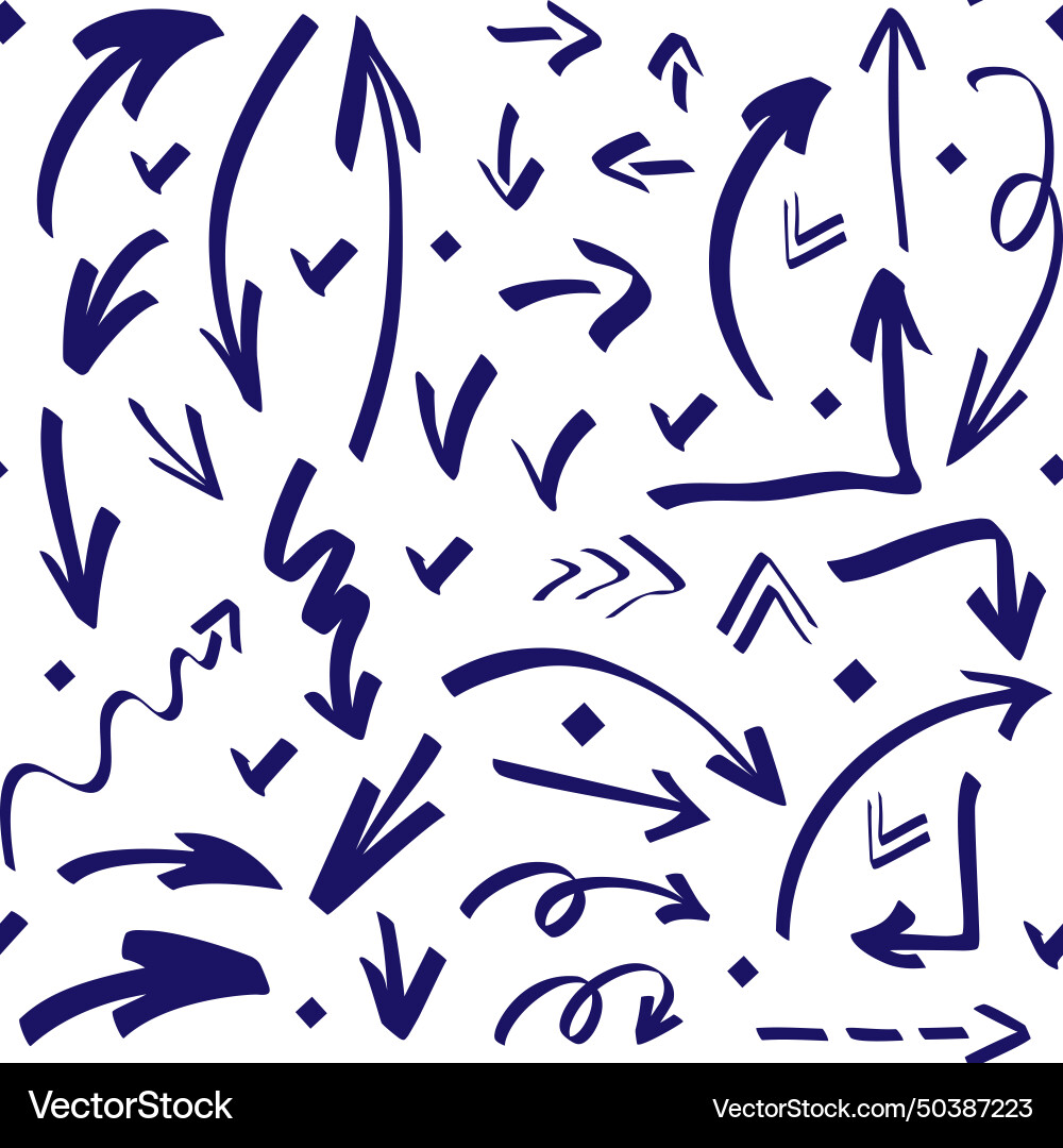 Seamless pattern with abstract scribble bold Seamless pattern with abstract scribble bold vector image