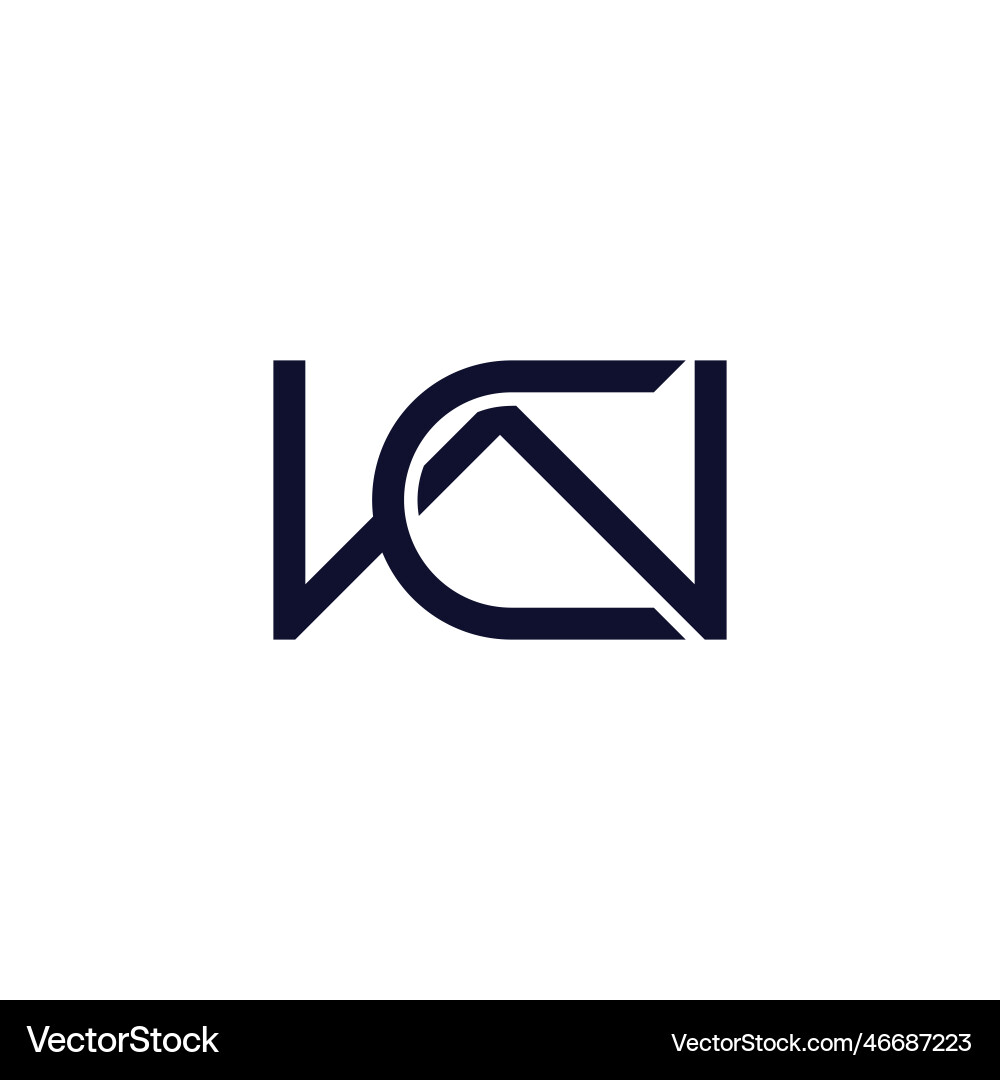 WC Linked Overlap Logo vector image