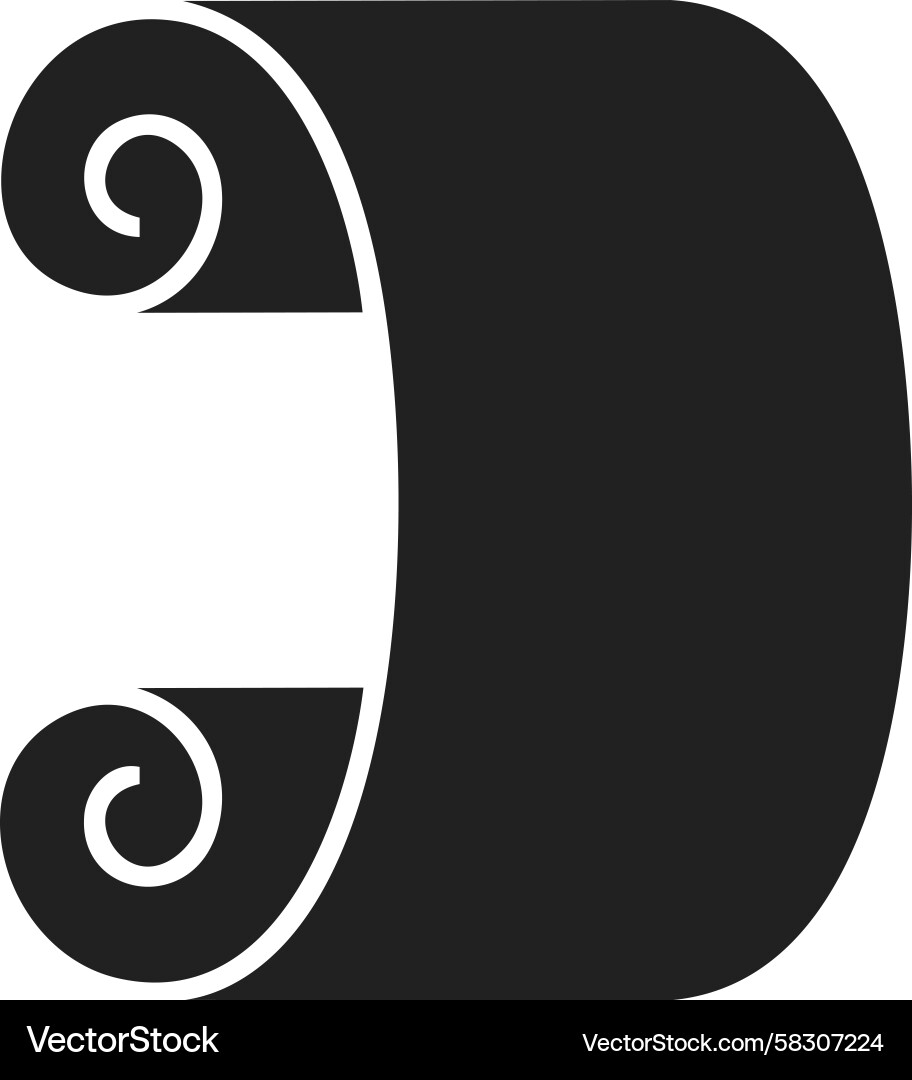 Ancient Scroll Motif Vector Image
