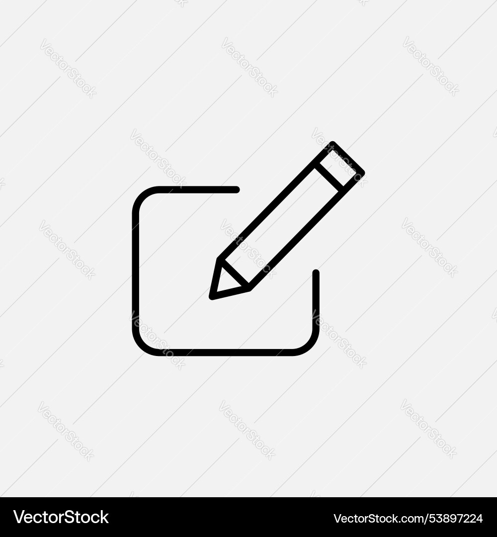 Edit button icon set Edit button icon set vector image
